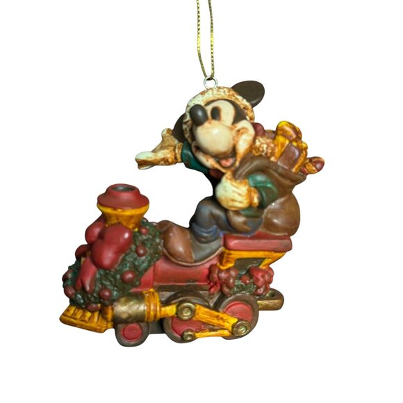 Snowman & Mickey Mouse Holiday Ornaments Set Of 2 Resin Christmas Figurines - Picture 8 of 13